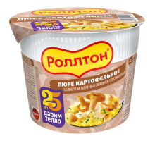 Роллтон Картофельн.пюре 24х40г жар.лисички/сметана