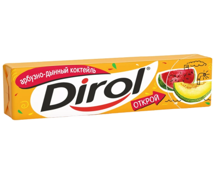 Жевательная резинка Dirol, Арбузно-дынный коктейль