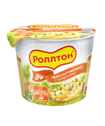 Пюре картофельное «Роллтон» с сухариками, 40 г