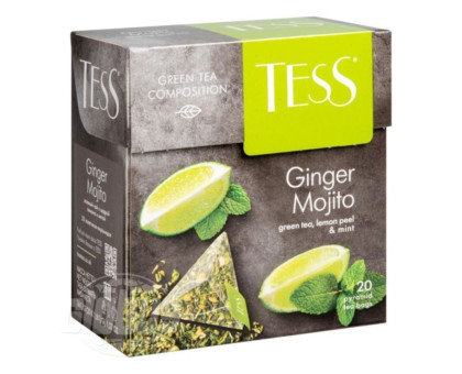Чай зеленый Tess Ginger Mojito 20*1,8г 