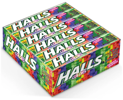 Halls Colors Карамель леденцовая, Ассорти 