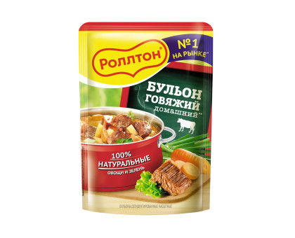 Роллтон Бульон домашний говяжий, 90г